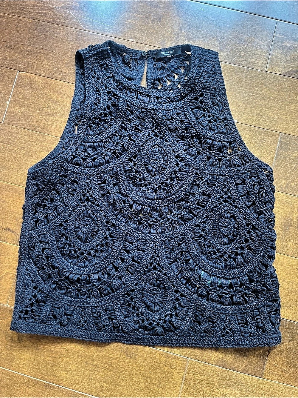 Massimo Dutti Black Sleeveless Tank Top